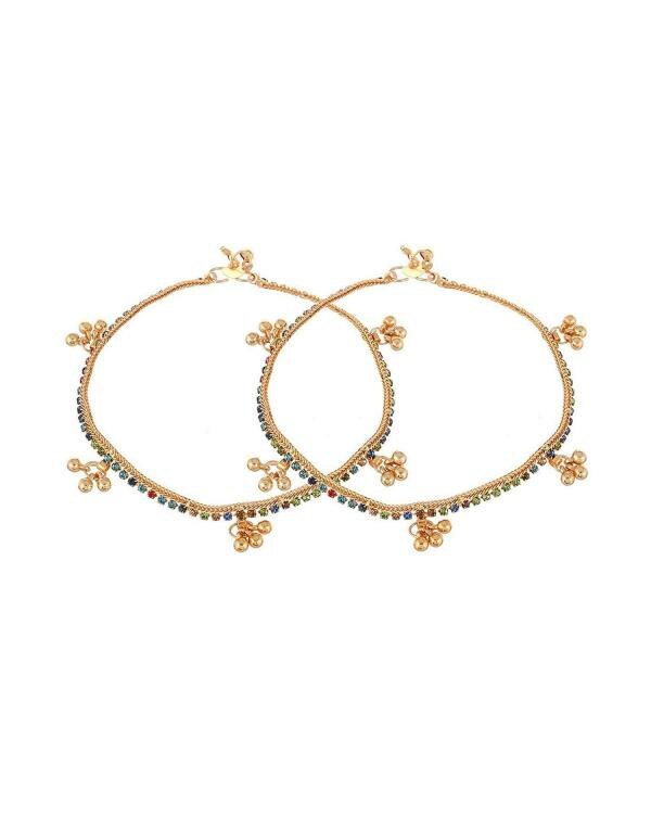 Silvermerc Designs Women GoldPlated Brass Anklets JioMart