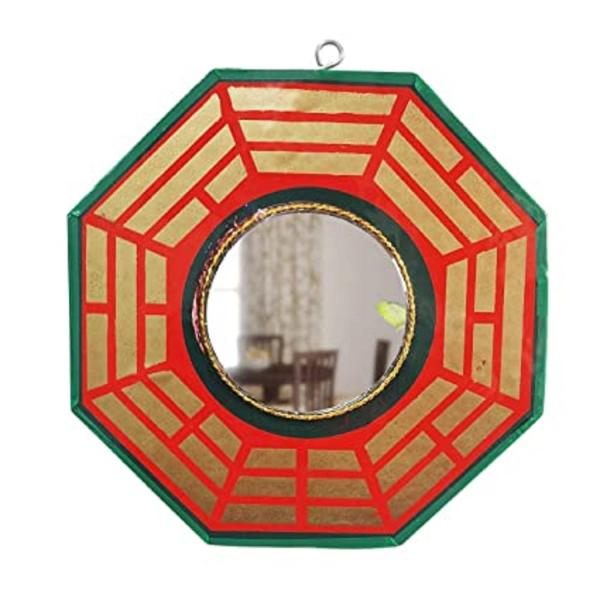 Bless Kraft Bagua Mirror for Vastu Feng Shui Convex Bagua Mirror