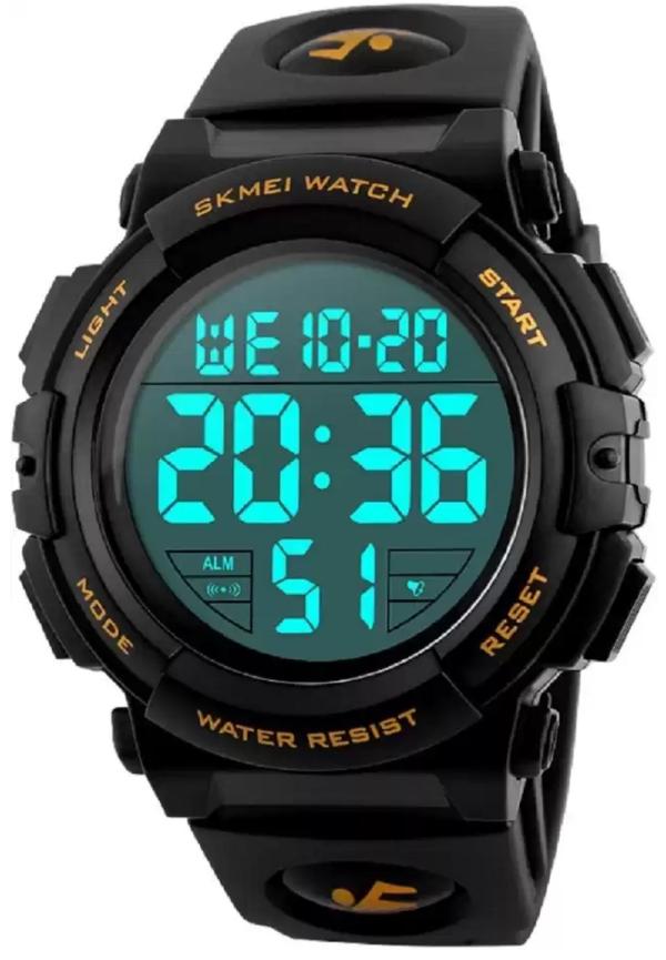 HALA 1258 Yellow Black Chronograph Digital Watch For Men JioMart