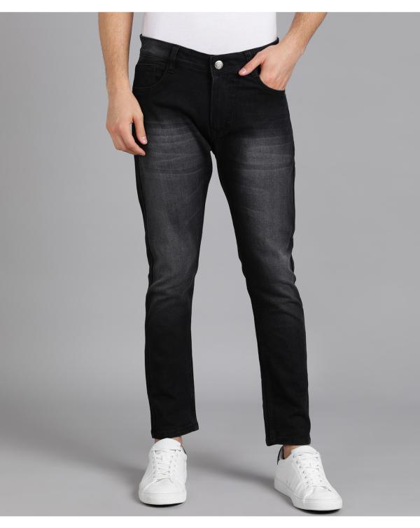 Fude Pride Mens Slim Fit Light Grey Jeans JioMart