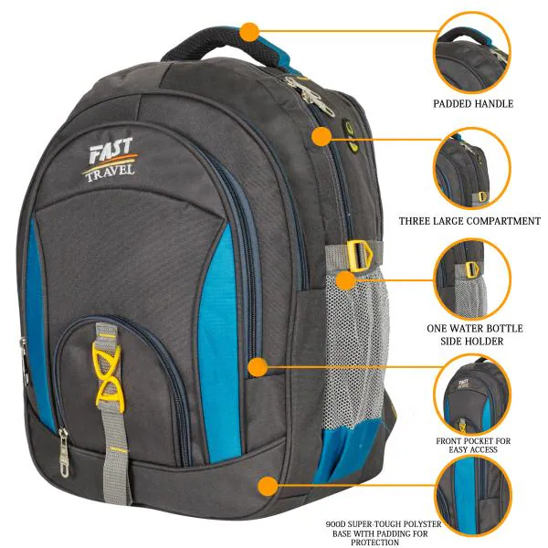 Fast Travel School Bag Class 510 Large 4 partition 45 L Laptop Collage