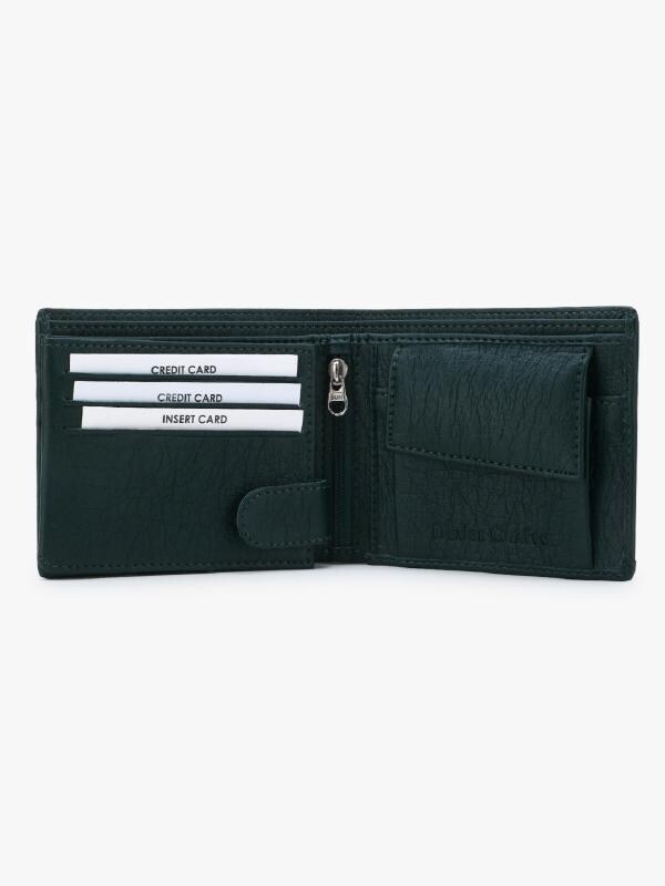 DEZIRE CRAFTS Stylish BiFold, Textured PU Leather, Latest Green Slim