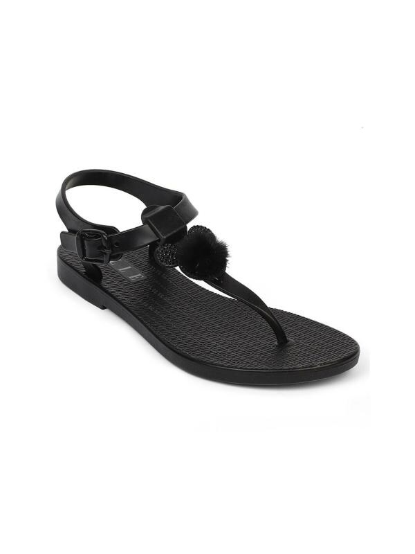 ELLE Black flipflops for Women JioMart
