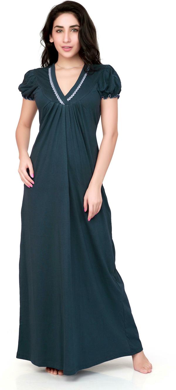 Honeydew Women Navy Hosiery Single Nighty JioMart