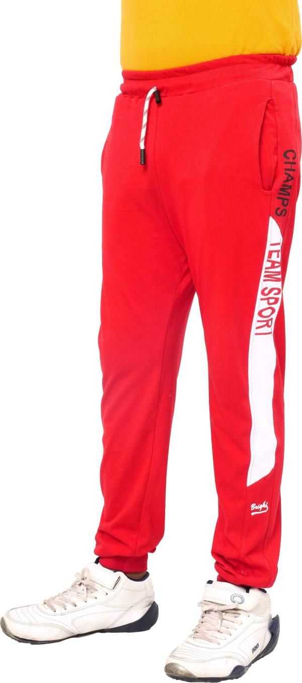 Rayie collection Men Red Solid Pure Cotton Track Pants (30) JioMart