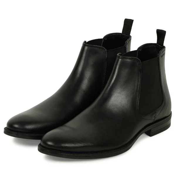 Red Tape Men Black Chelsea Boots JioMart
