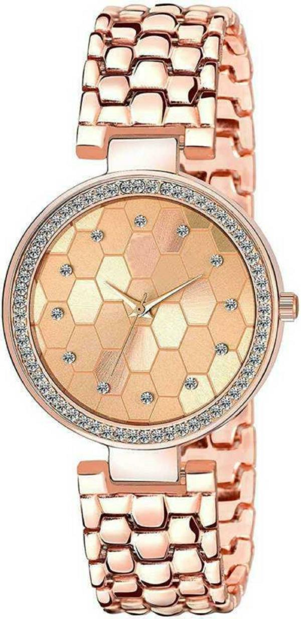 Rozti Analog Gold Dial Gold Strap Watch for Women JioMart