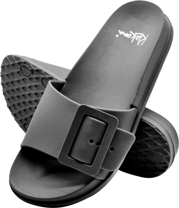 Kickonn Women Slides (Grey)size 3 JioMart