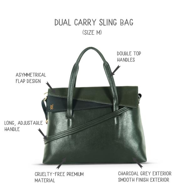 Gg Women Charcoal Grey Bags JioMart