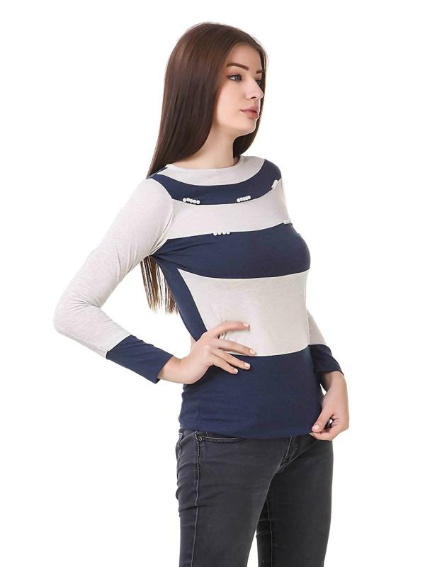 Hidden Love Women Grey Tops XS JioMart