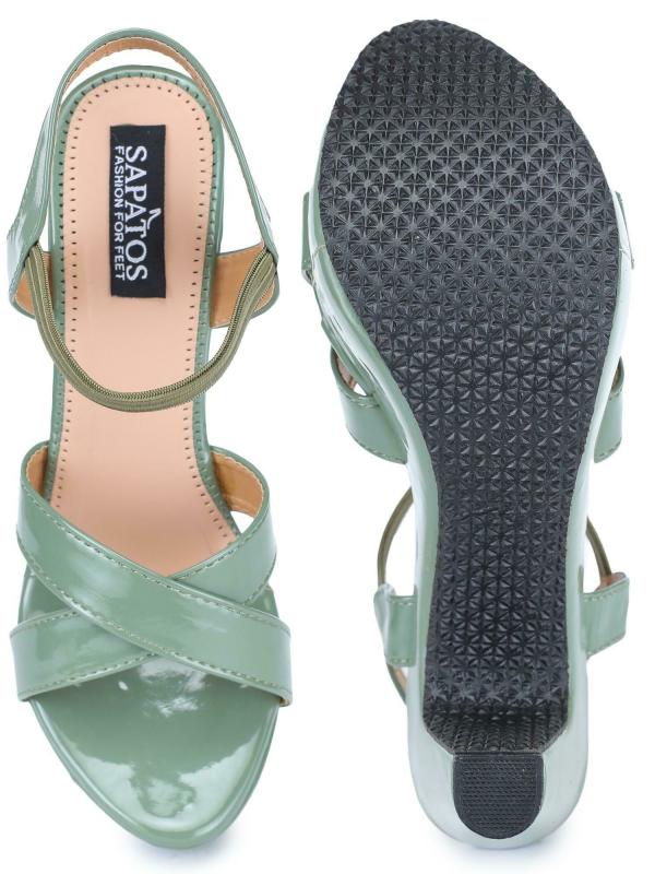 Sapatos Women Green Sandals JioMart