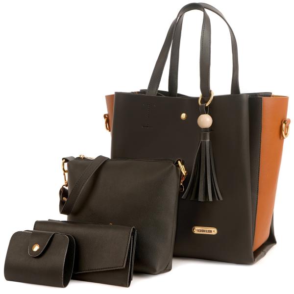 FASHIONBLOOM Black color Messenger bag Combo Pack JioMart