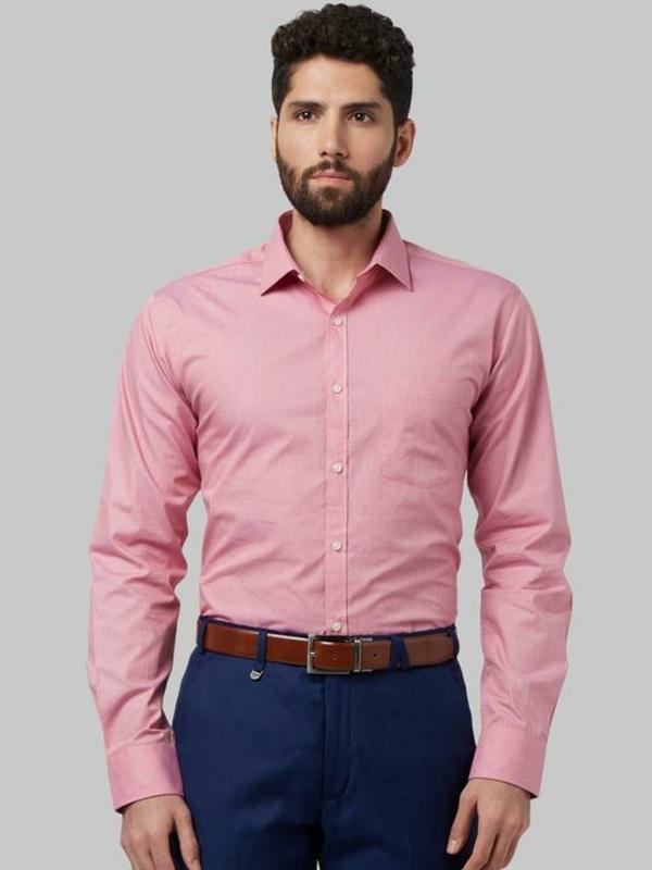 Park Avenue Men Formal Dark Red Shirt - JioMart