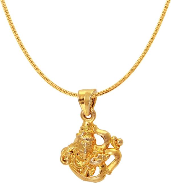 Mahi Gold Plated Alloy Om Shiva Pendant For Men & Women JioMart