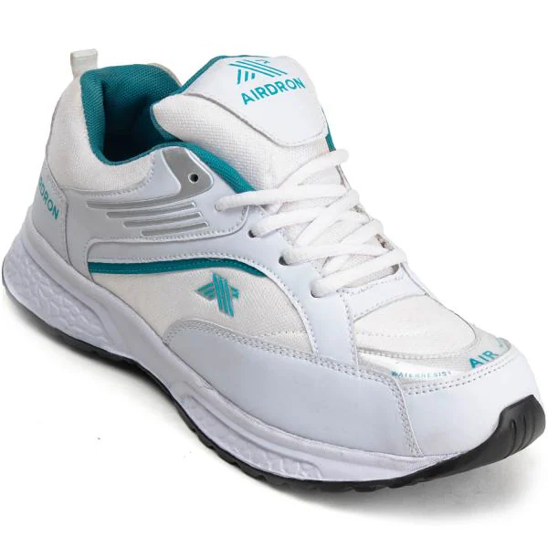 Airdron Oxygen Running Shoes for Men (White/Blue) JioMart