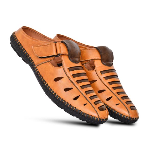 Rowlans Comfortable Men Sandals (Beige) JioMart