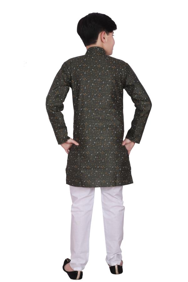 ProEthic Style Developer Ethnic Wear Silk Orange Kurta Pajama Set for