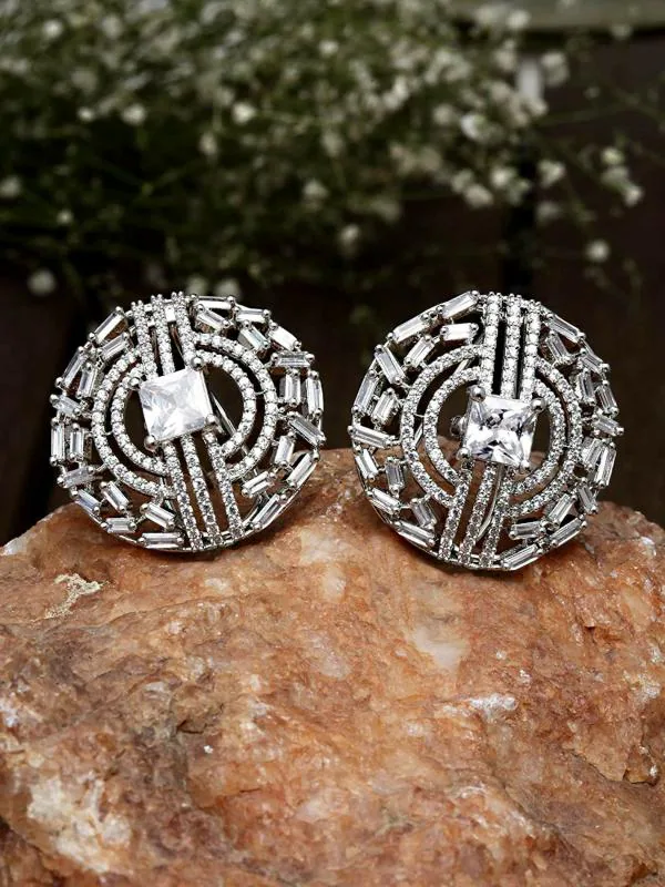 Antique Art Deco 3 Carat Diamond Drop Earrings In Platinum For Sale At P - Foto 4