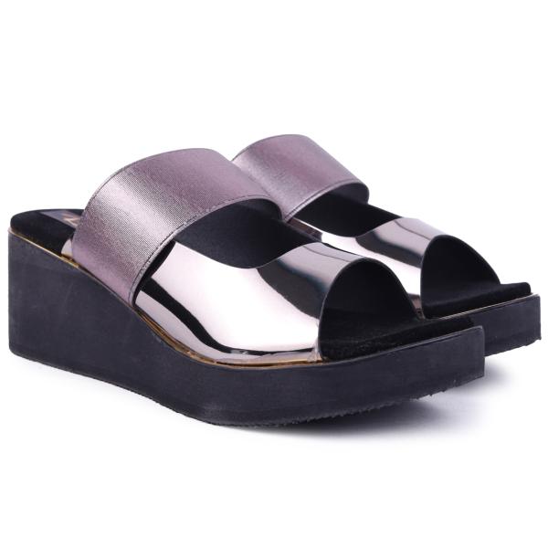 silver rhinestone wedges