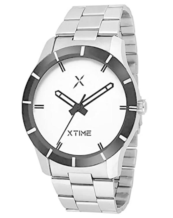 XTIME Analog White Dial Silver Strap Watch for Men & Boys JioMart