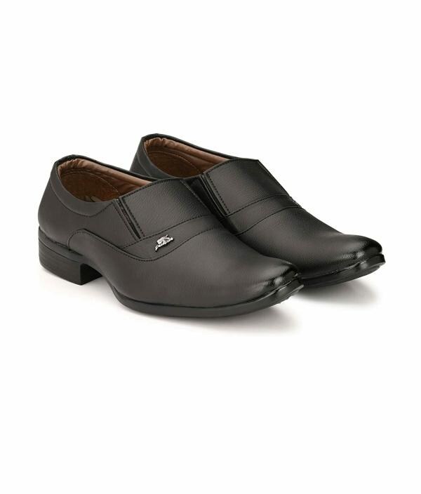 stylish black formal shoes