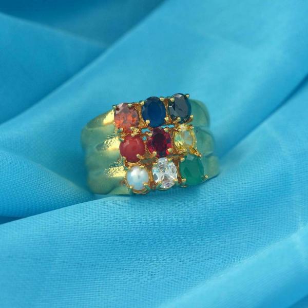 Memoir Gold Plated Brass Free Size Ring (Girls) JioMart