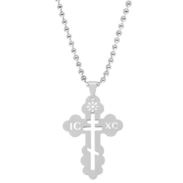 M Men Style IC XC Orthodox Christian Cross Jewelry Baptismal Cross