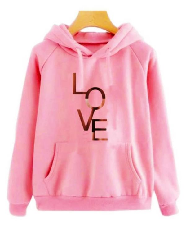 LooksOMG's Cotton Fleece 320 GSM Hoodie for Men in Pink JioMart