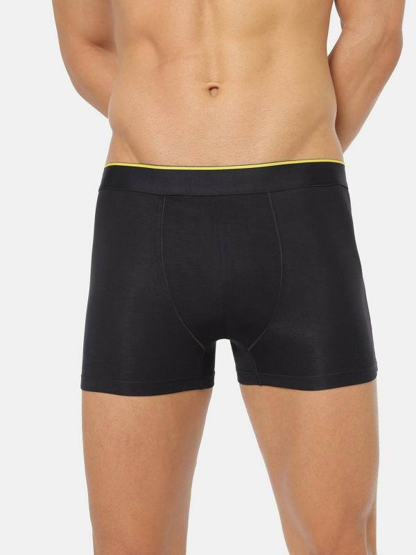 Bummer Nox Black Solid Modal Trunks for Men JioMart