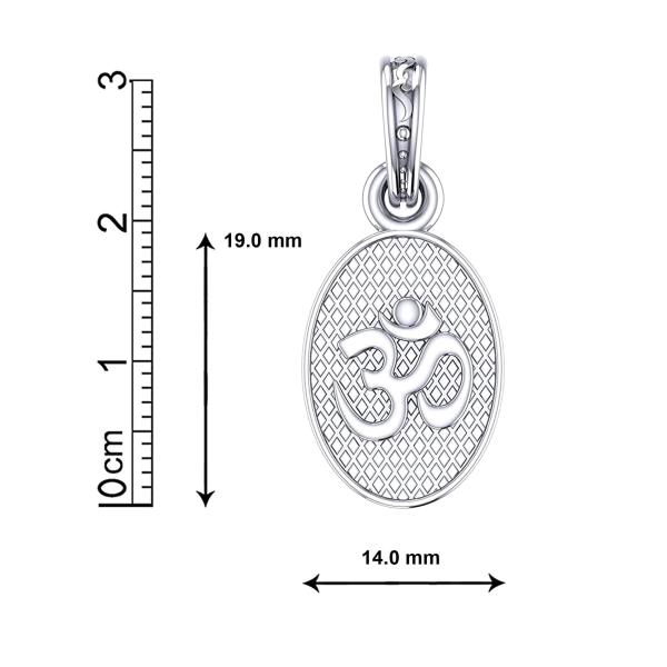 Akshat Sapphire Pure Silver OM Pendant Suitable For Men and Women JioMart