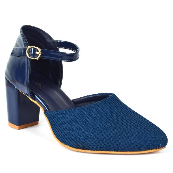 XE Looks Navy Blue Heels Sandals For Women JioMart