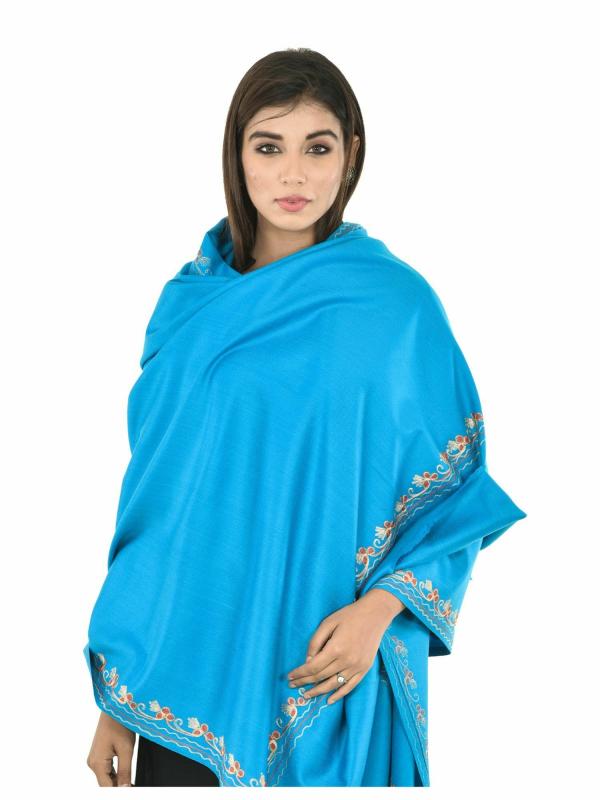 BAISA Women Black Embroidery Wool Shawls JioMart