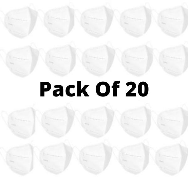 Fabaura N95 6 Layers Masks Multi Level Filtration Pack of 20 JioMart