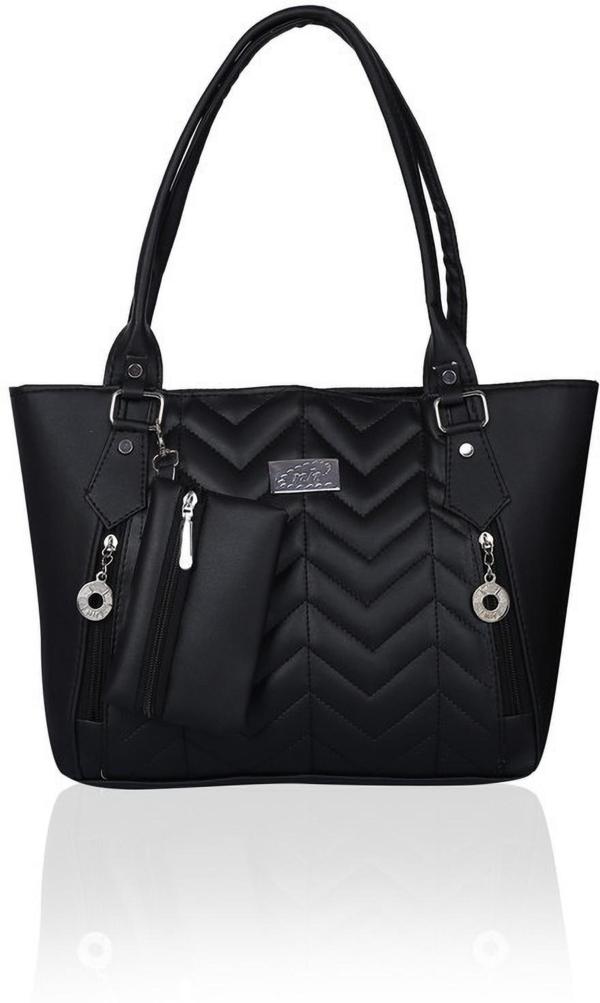 nh Collection Women Black Shoulder Bag () JioMart