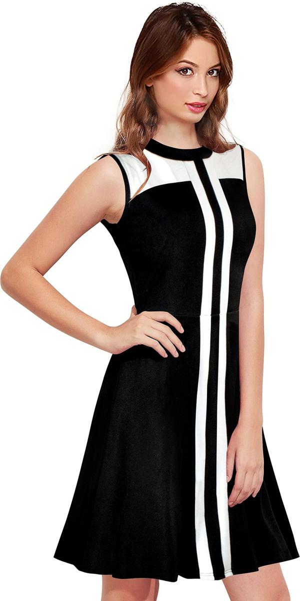 Aihole Women High Low Black Dress () JioMart