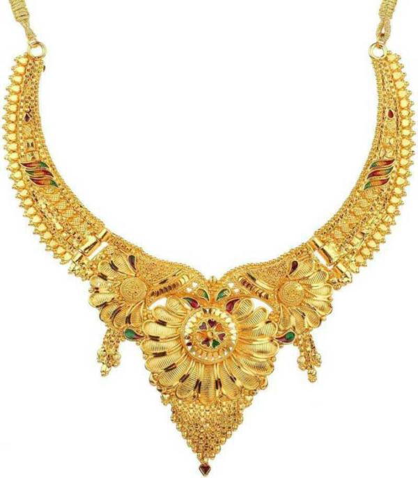 Goldplated Brass Jewellery Set (Gold) JioMart