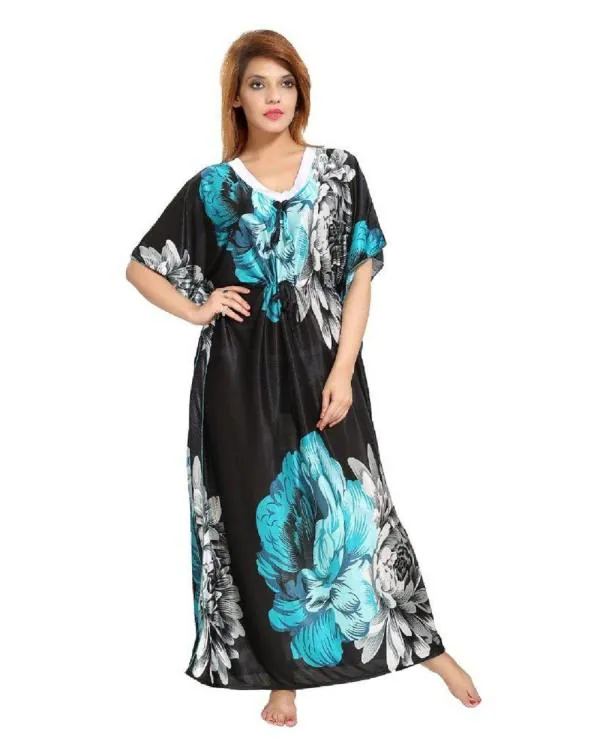 Diljeet Women's Kaftan/Nighty/Maxi/Gown Green JioMart