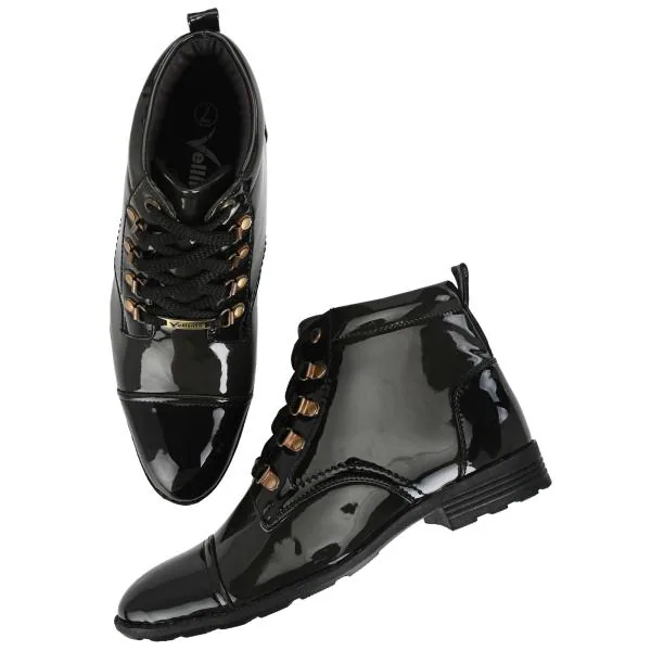 Vellinto Men's Black Boots JioMart