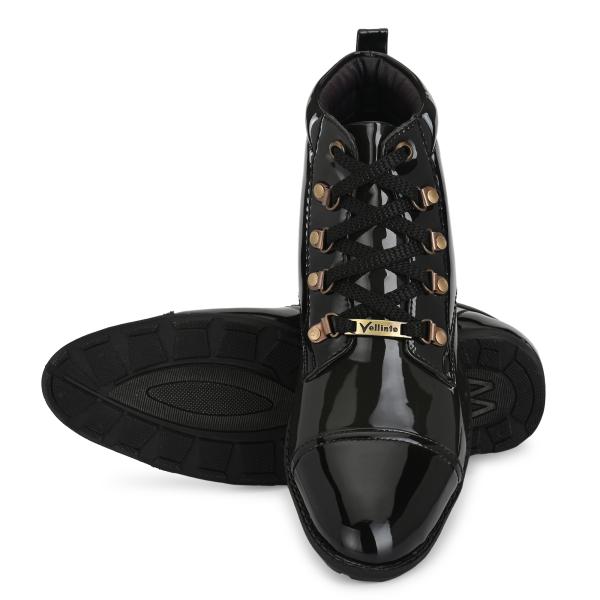 Vellinto Men's Black Boots JioMart
