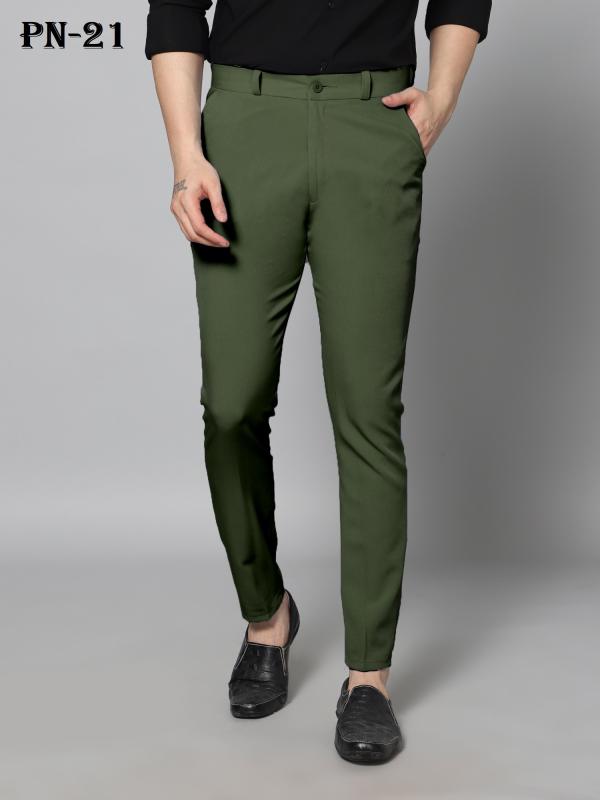 GS GRAND STITCH Mens Lycra Peanut fabric Trouser Pant - JioMart