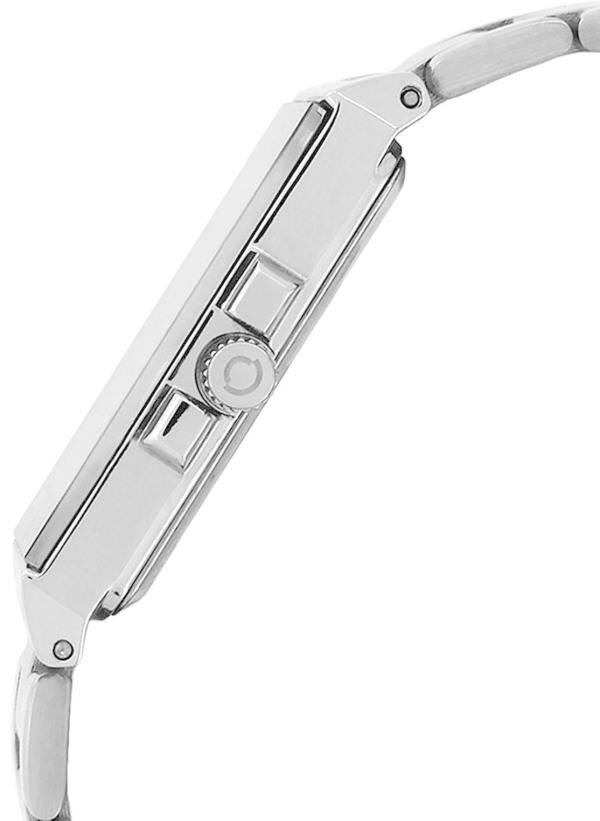 OMAX Analog Silver Watch Black Dial With Silver Strap for Men SS395