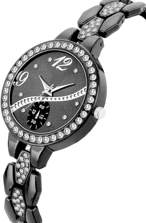 Regards Analog Black Dial Black Strap Watch For Women JioMart