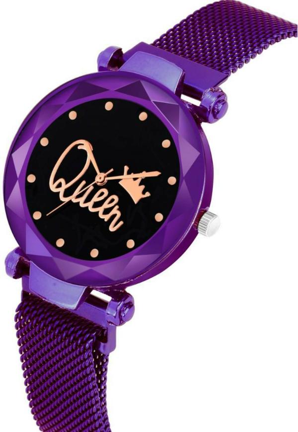 Bolun Analog Black Dial Purple Strap Watch For Women JioMart