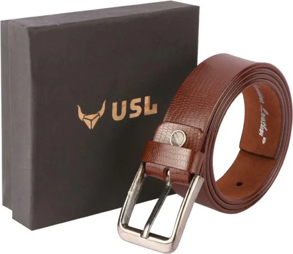 USL Men Brown Genuine Leather Belt (38) JioMart
