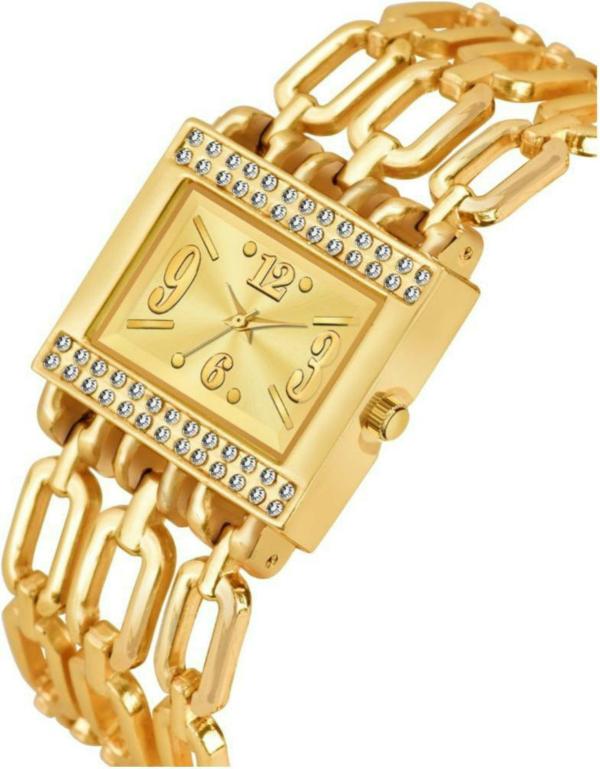 Bolun Analog Gold Dial Gold Strap Watch For Women JioMart