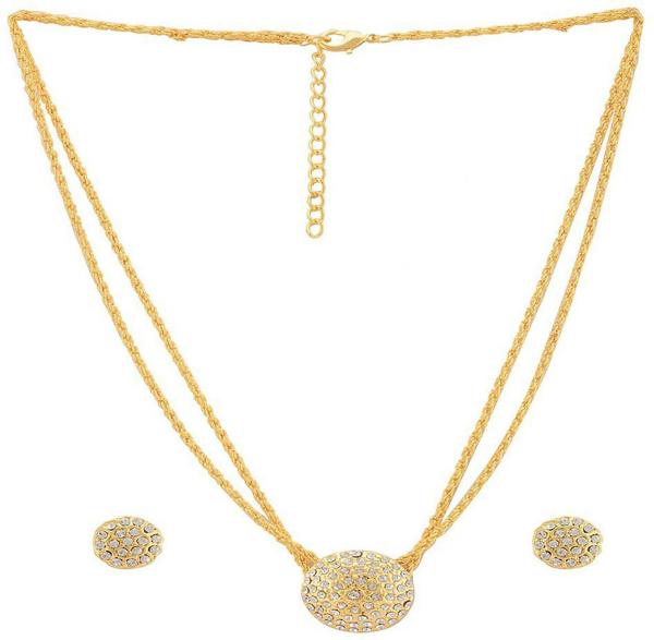 Mahi Women Gold Plated Alloy Jewellery Set (Gold) JioMart