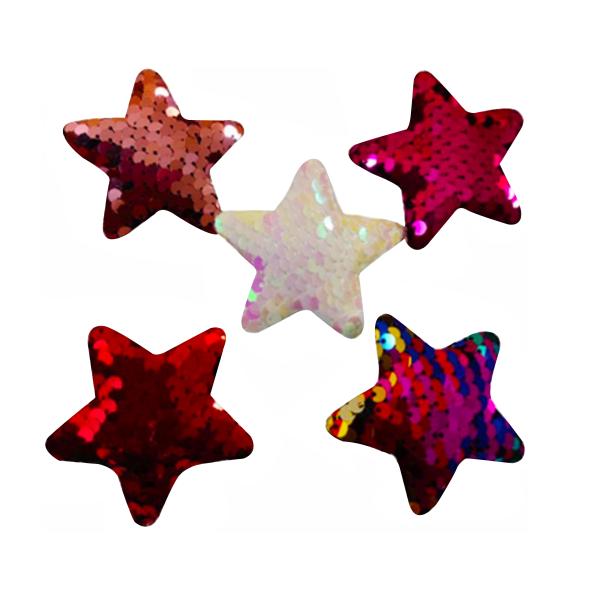 Myra Collection Sequins Star Glitter Sparkle Hair Clips for girls set
