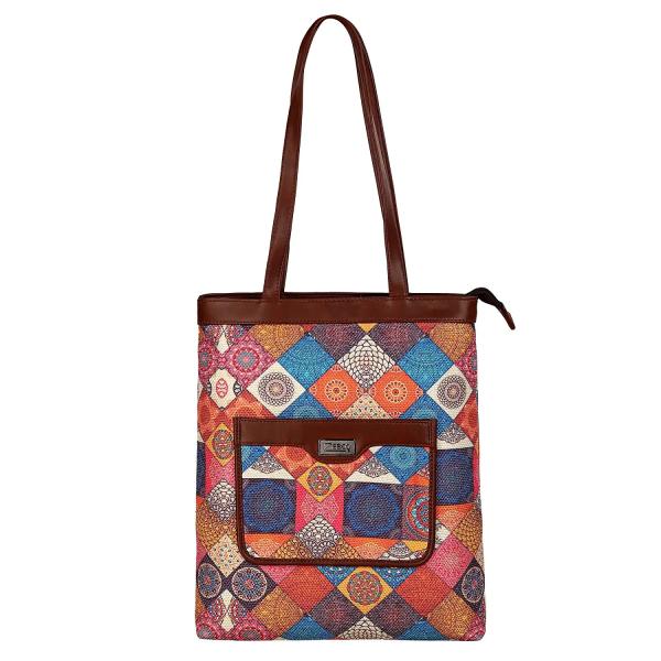 ZEBCO BAGS Branded Women's Tote Bag Ladies Jute Purse Handbag for