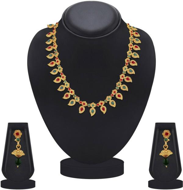 Mahi Women Gold Plated Alloy Jewellery Set (Multicolor) JioMart