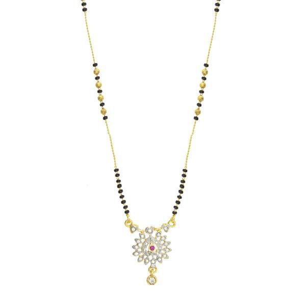 Ramdev Art fashion jewellery Stylish alloy Mangalsutra for Women Copper